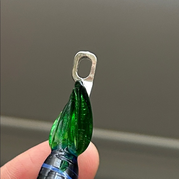 🖤Venetian Murano glass Candy 🍬 Pendant - green blue - Picture 5 of 11